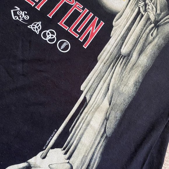 Led Zeppelin M Hermit Stairway To Heaven Graphic Band Tee T-Shirt 70s Rock Music - Picture 5 of 10